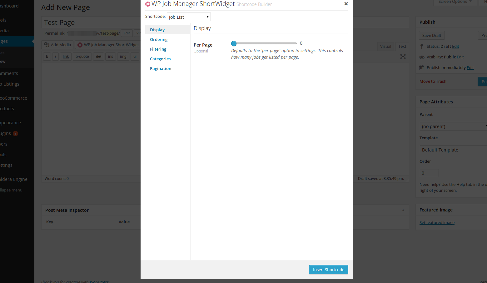 Shortcode Builder