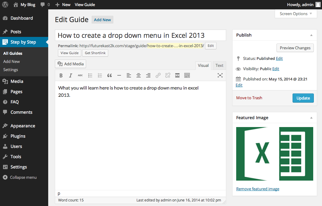 Use the standard WYSIWYG editor for background type of information.