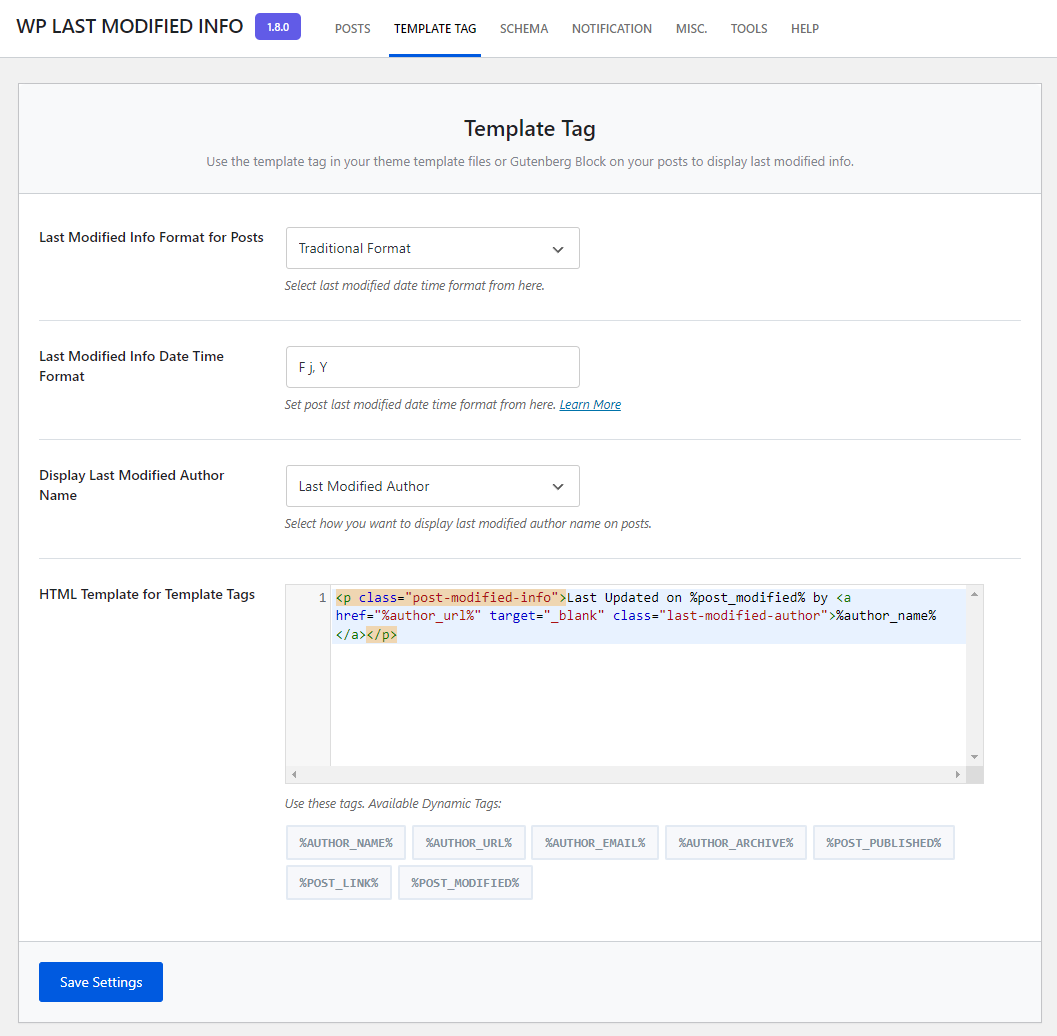 Schema Options