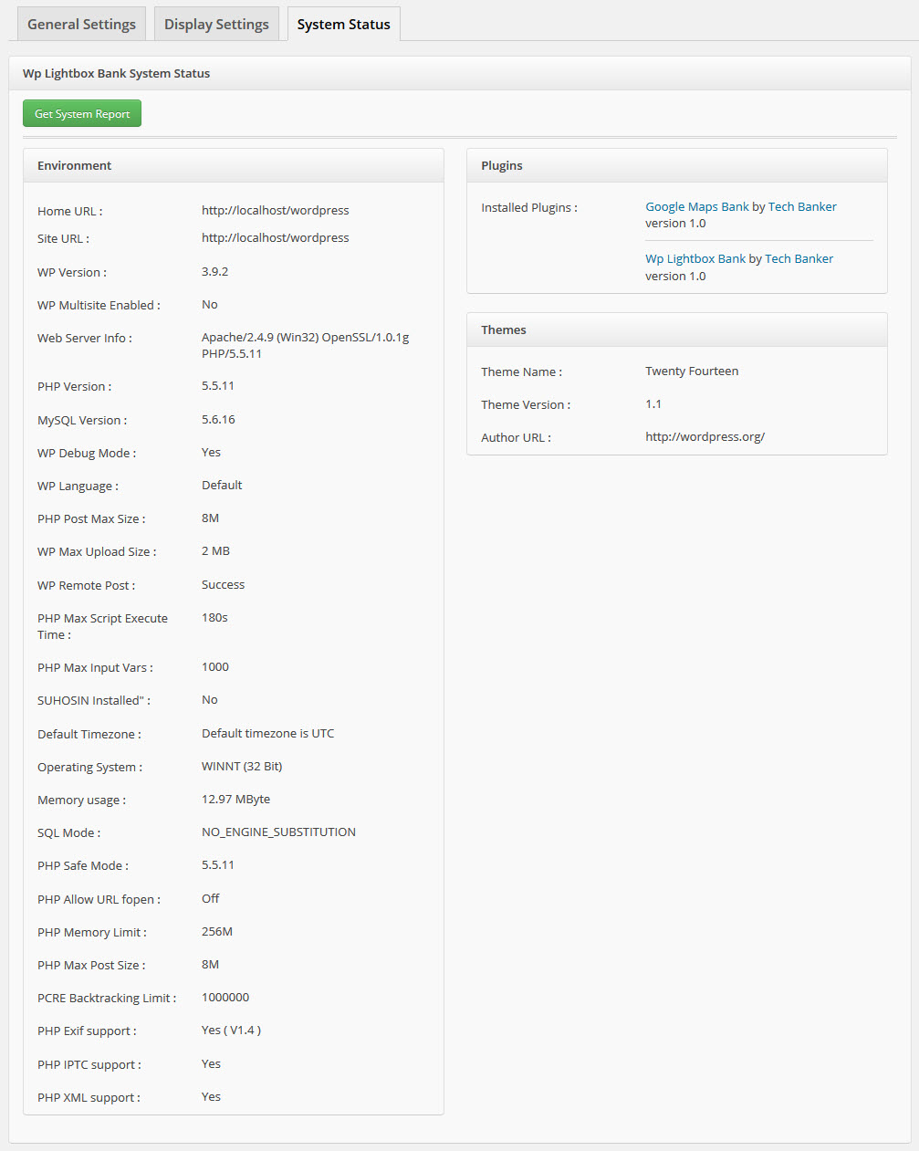 Lightbox Bank System Status Page