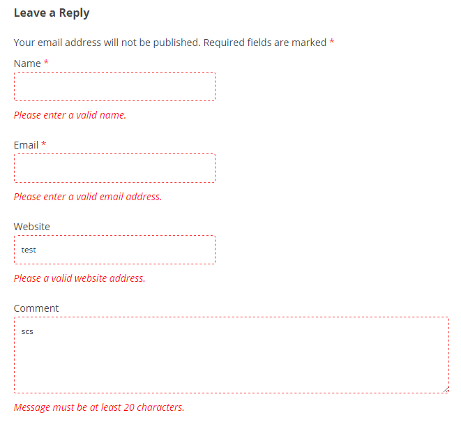 See WP Live Comments Validation!