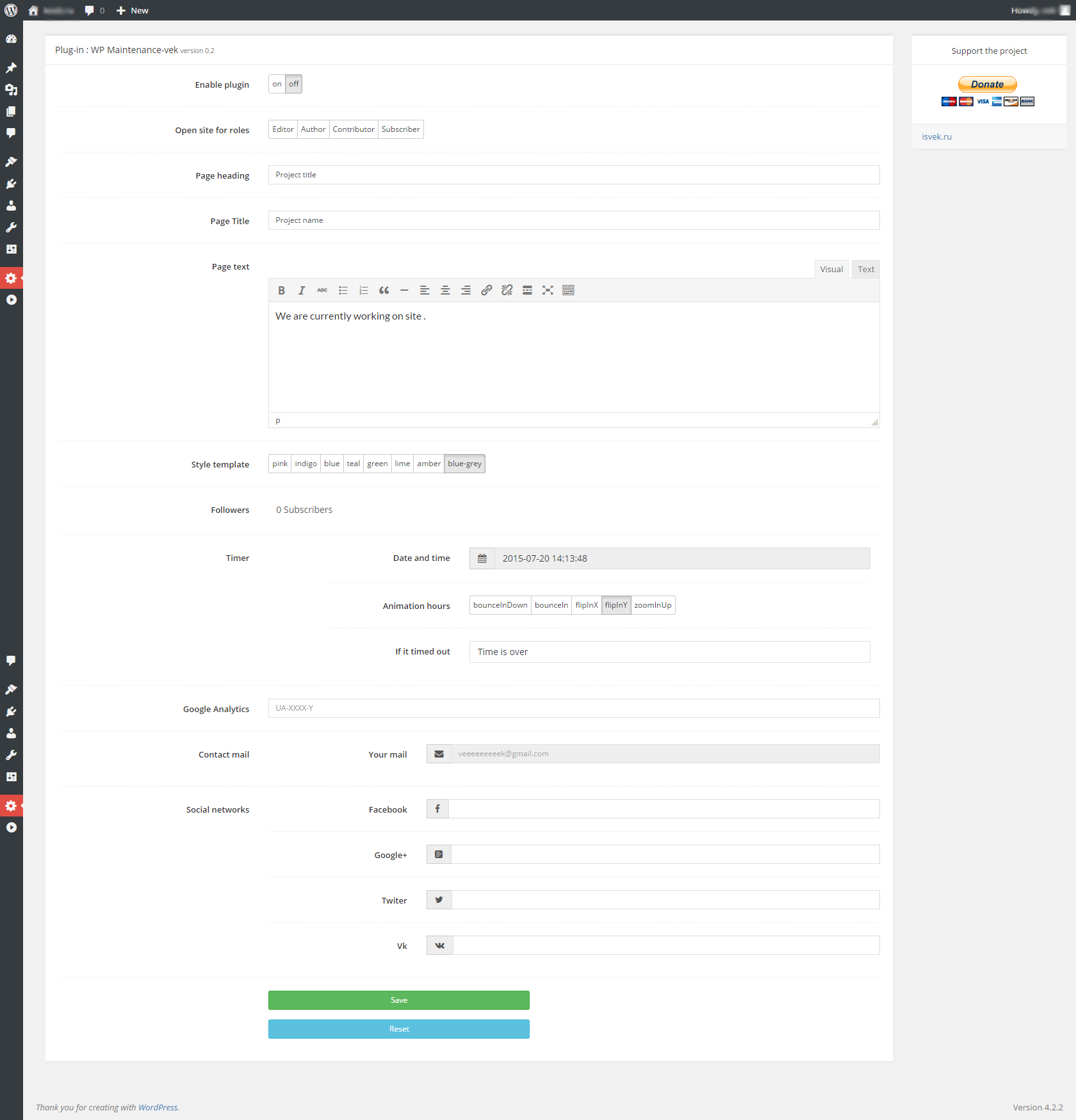 Screenshots Admin panel `/assets/screenshot-2.png`.