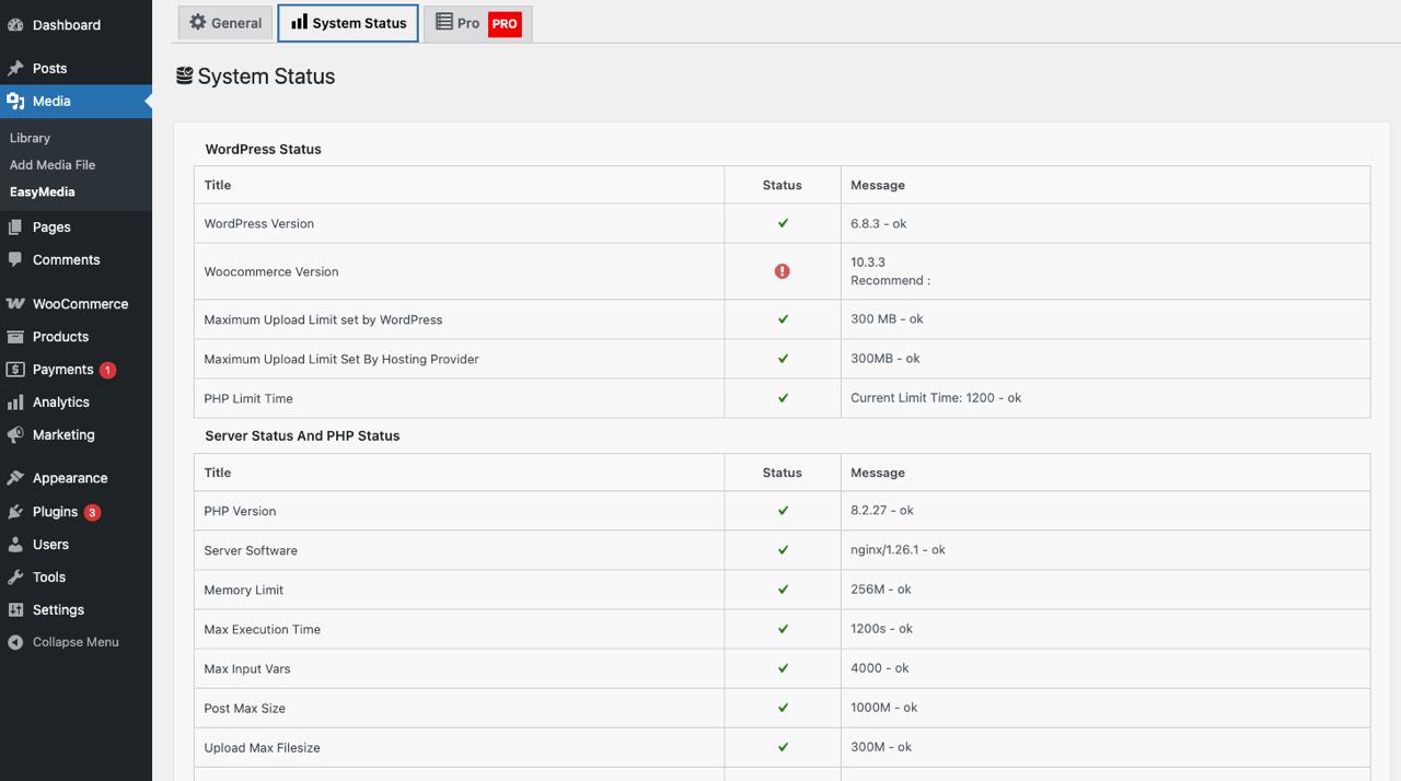 System Status and Overview