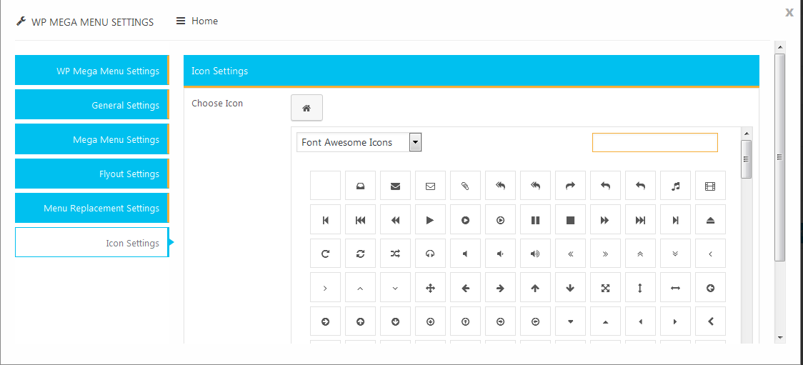 Backend - Export Settings
