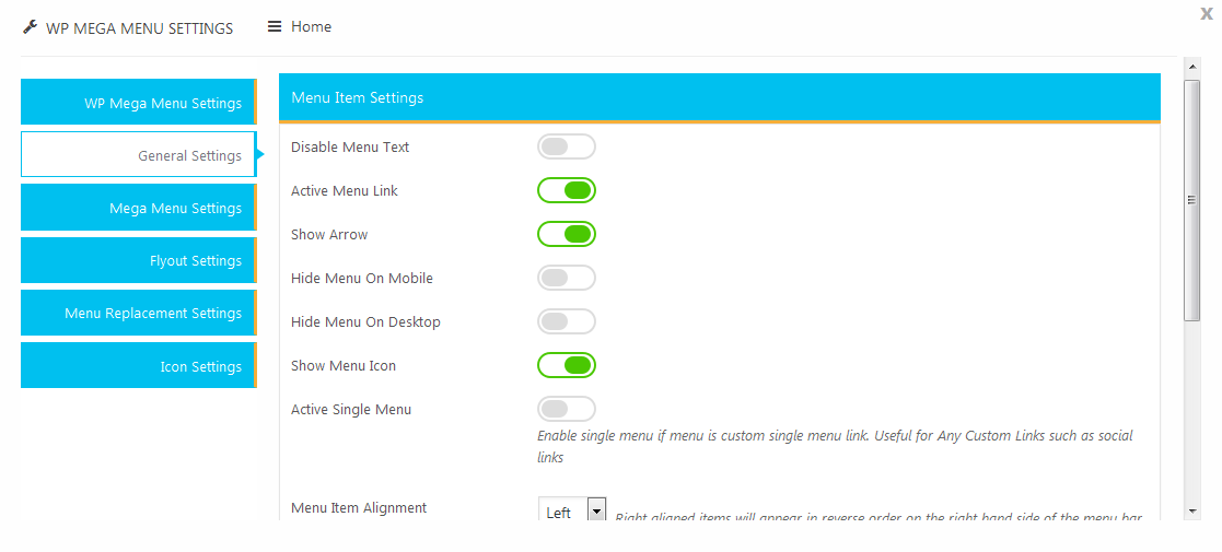 Frontend Vertical Menu Demo