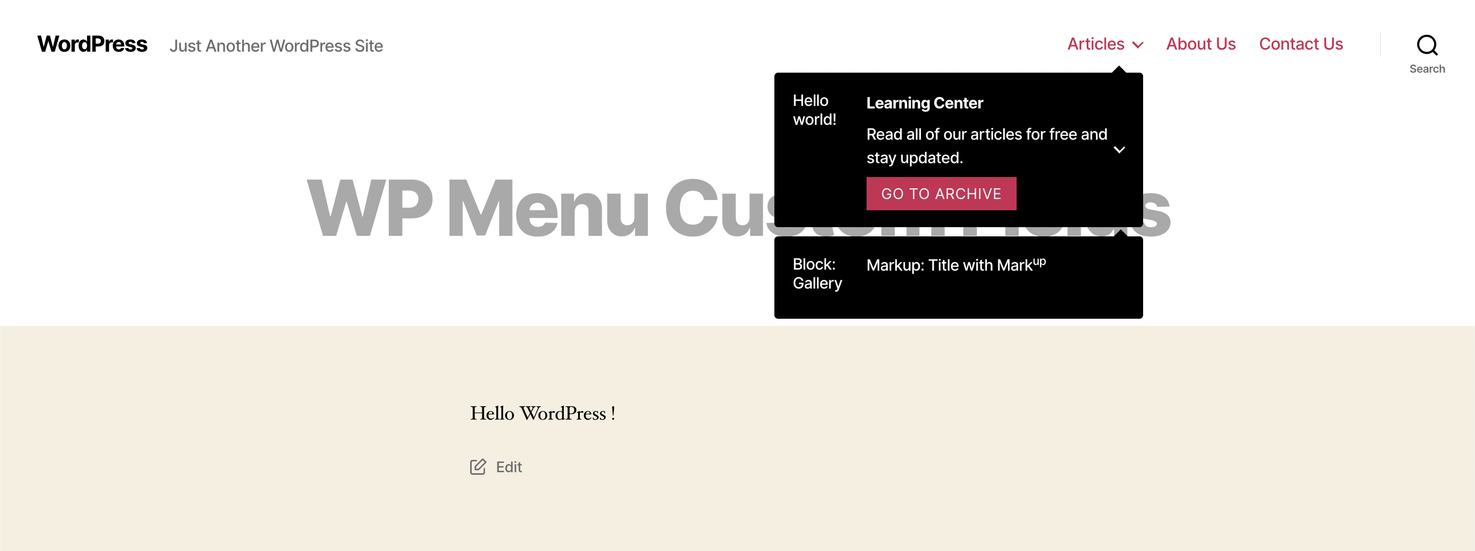 Custom text field (frontend)