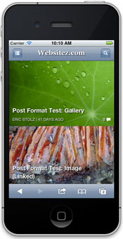 Amanda Mobile Theme