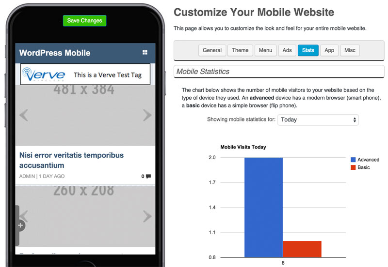 Websitez Mobile Theme