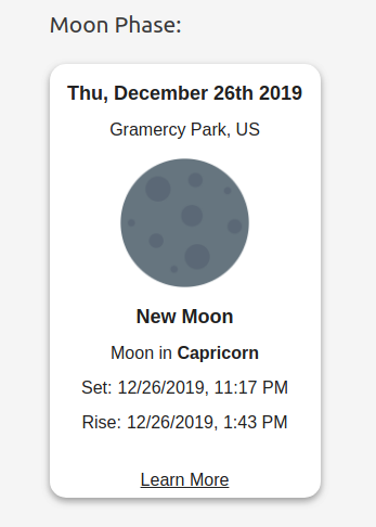 Widget in sidebar