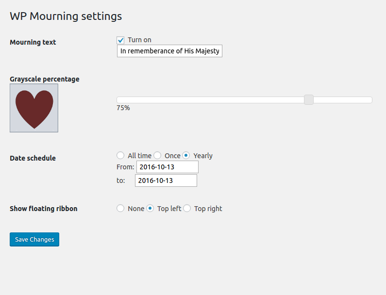 Admin screen