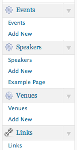 Administration Menus are added automatically for each model, but they can be customized or omitted.