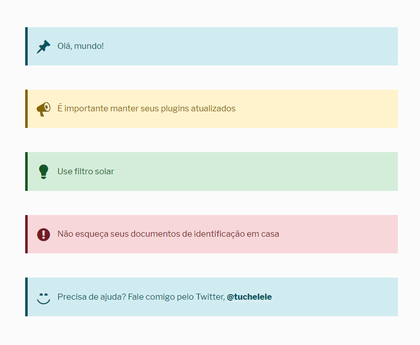 Plugin sendo usado em uma página escura.
