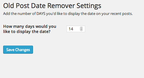 Settings page (version 2.0)