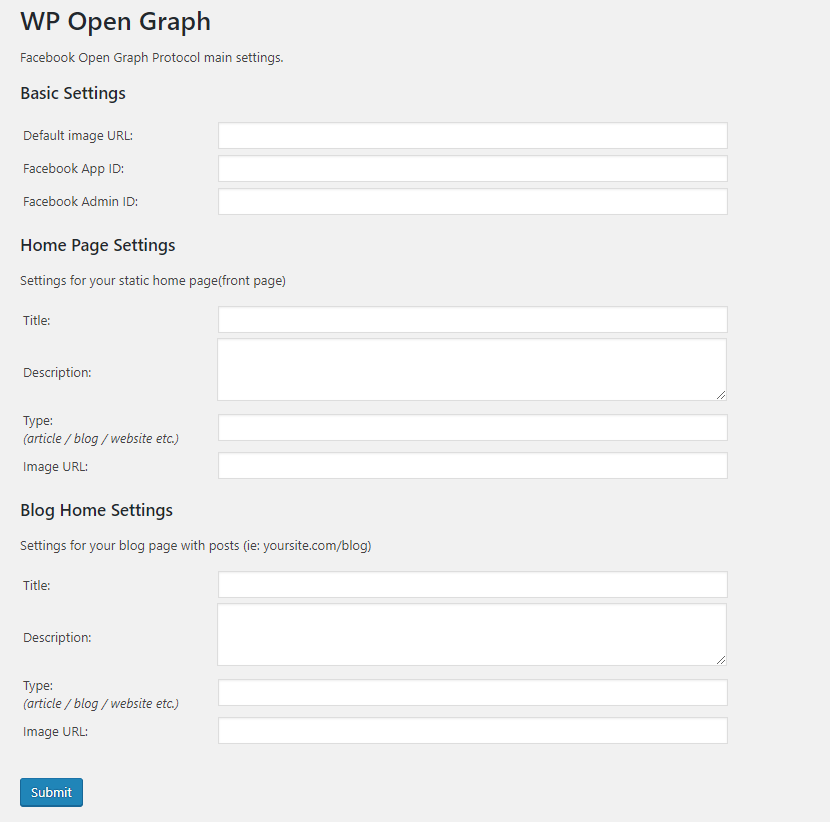 Open Graph HTML code