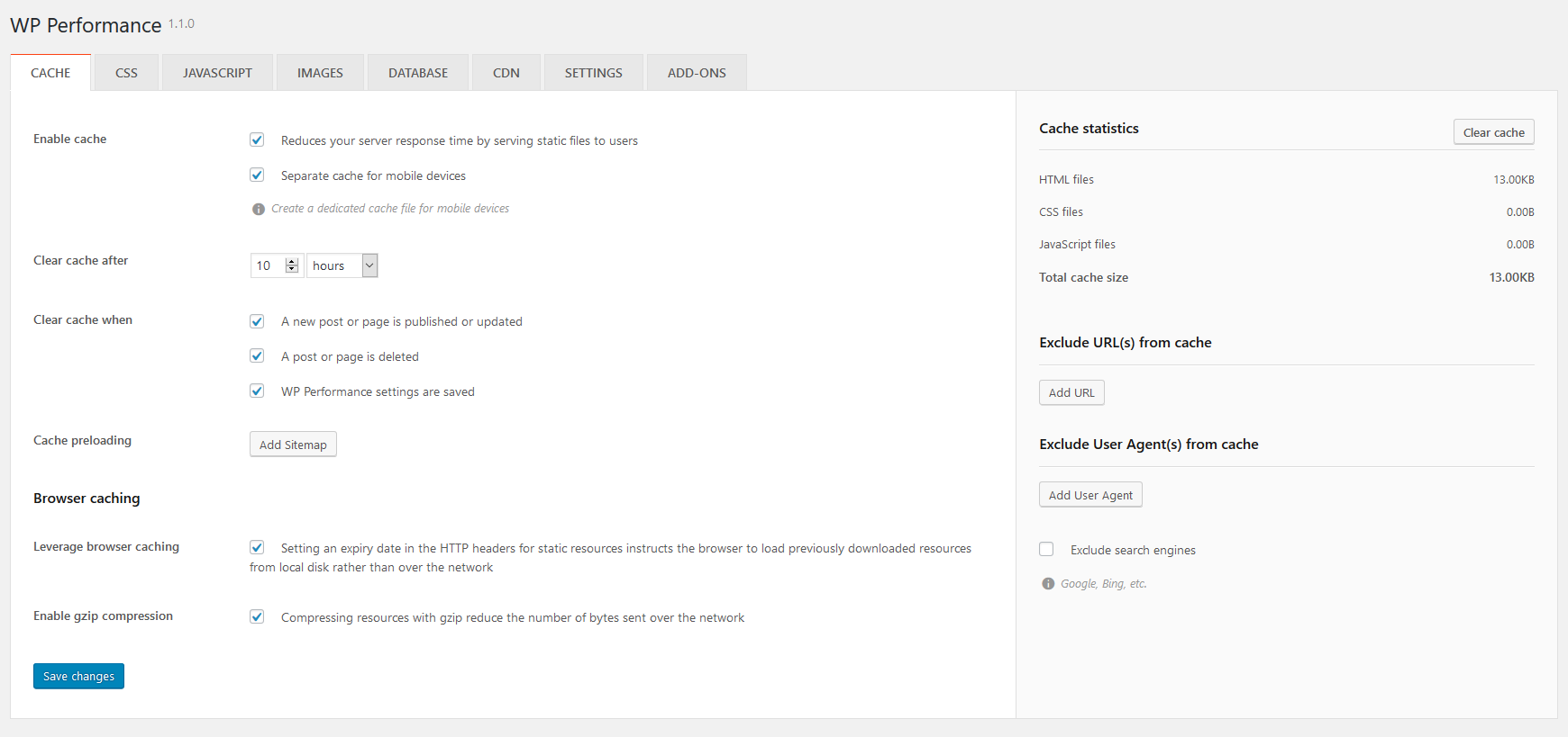 Cache page