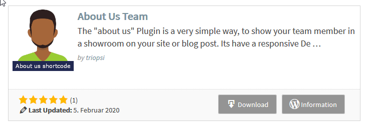 Plugin Showroom in a Post