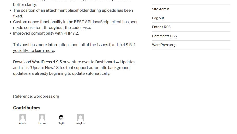 Display contributors in the post
