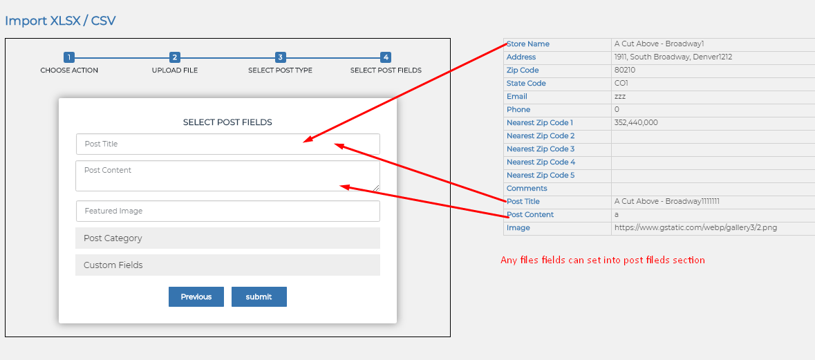 This screen shot is regarding admin configration to Select post fileds.