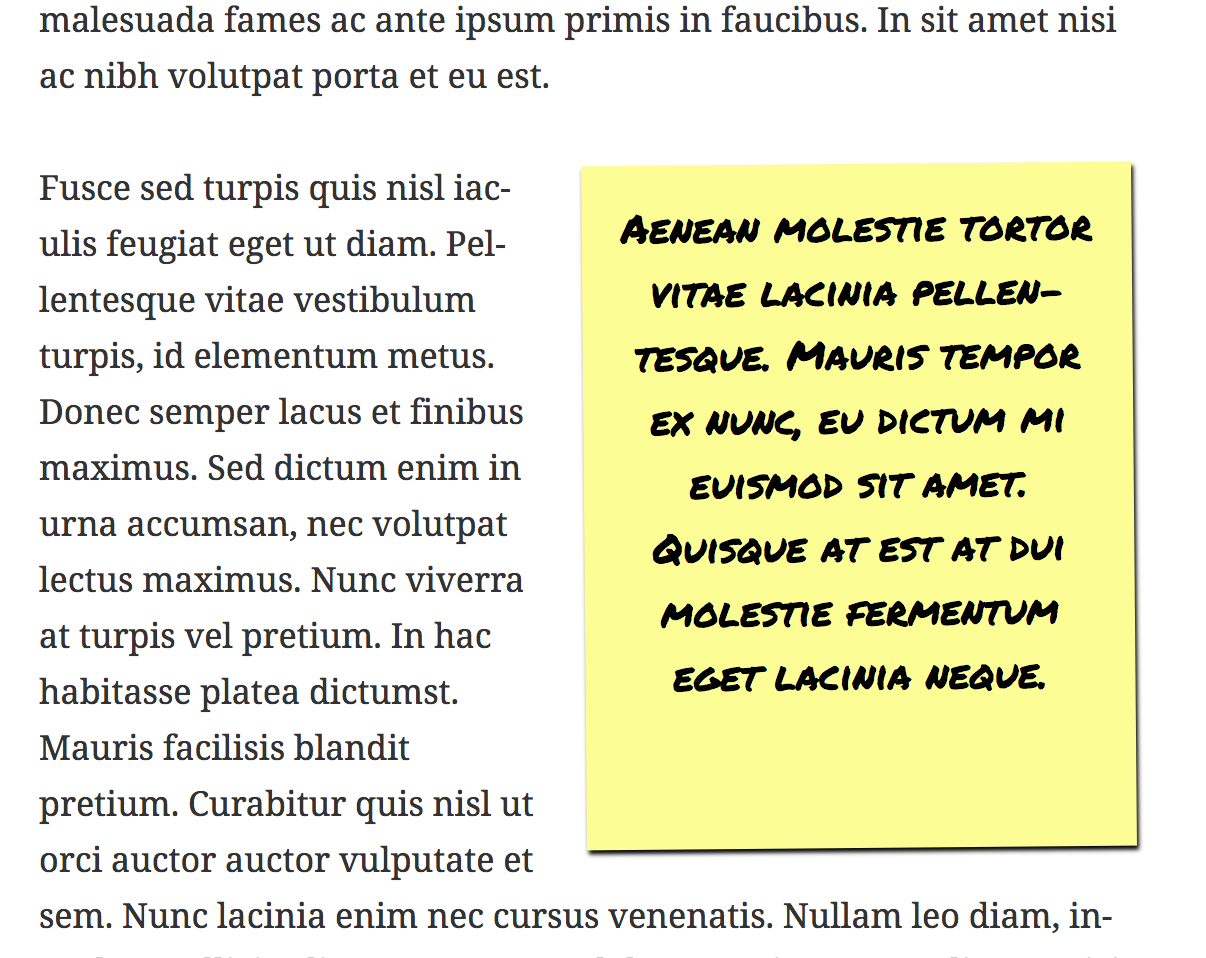 Another sample, this time with no footer.