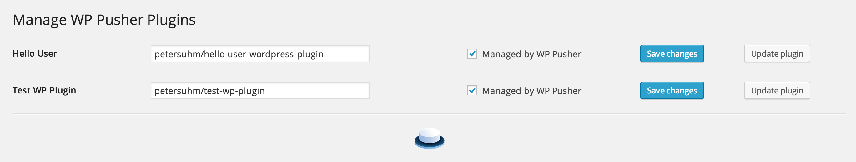 Manage themes and plugins from the dashboard