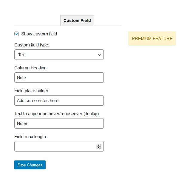 Custom Field - Customization