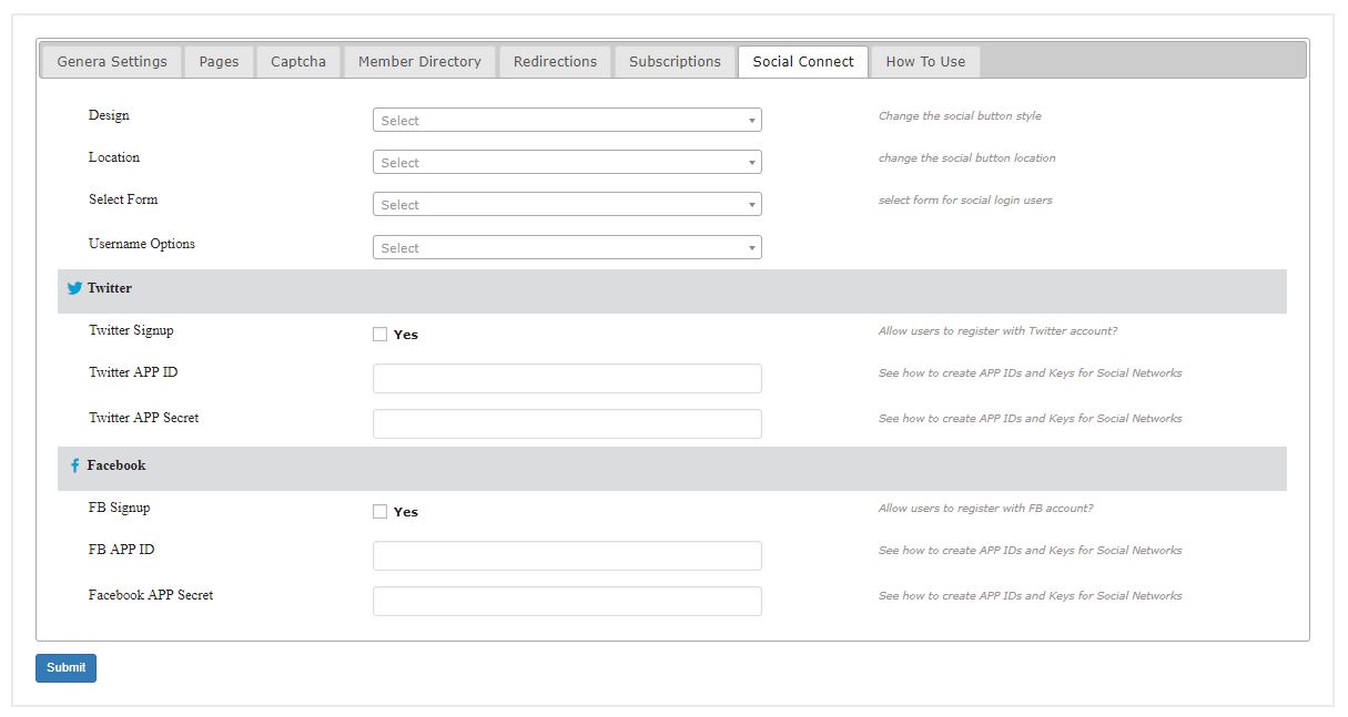 Singup Form Builder