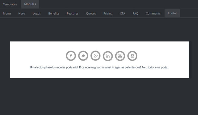 Social Links Module.