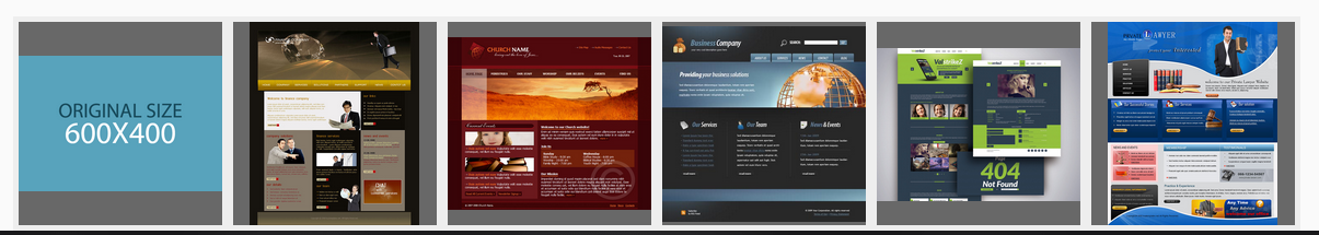 Porfolio with Thumbnails at frontend