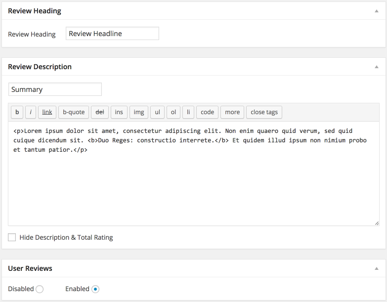 Plugin Options 2
