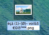 File with special characters