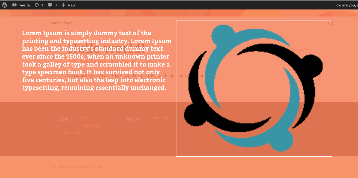 Single image with some text screen saver view when there is no activity.