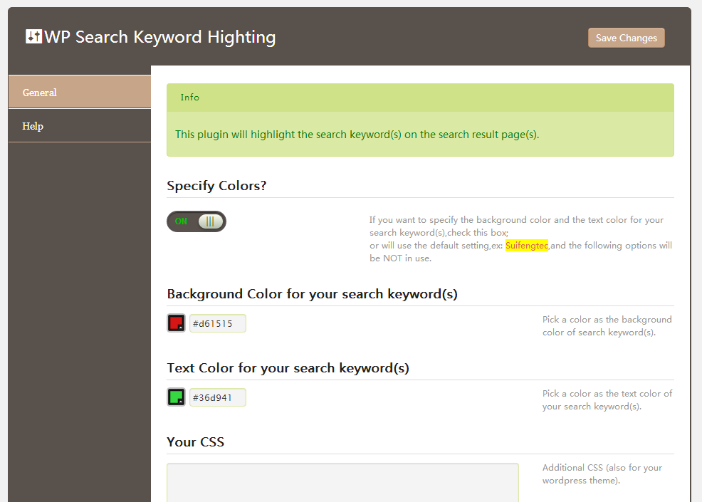 By clicking on the menu item,open the options page.