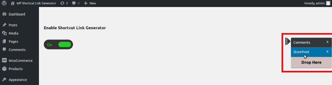Visit and click toggle bar menu