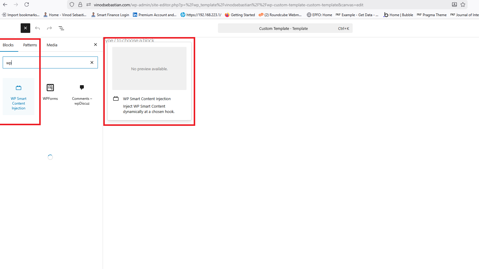 Block Form with Raw Mode and Target Scope