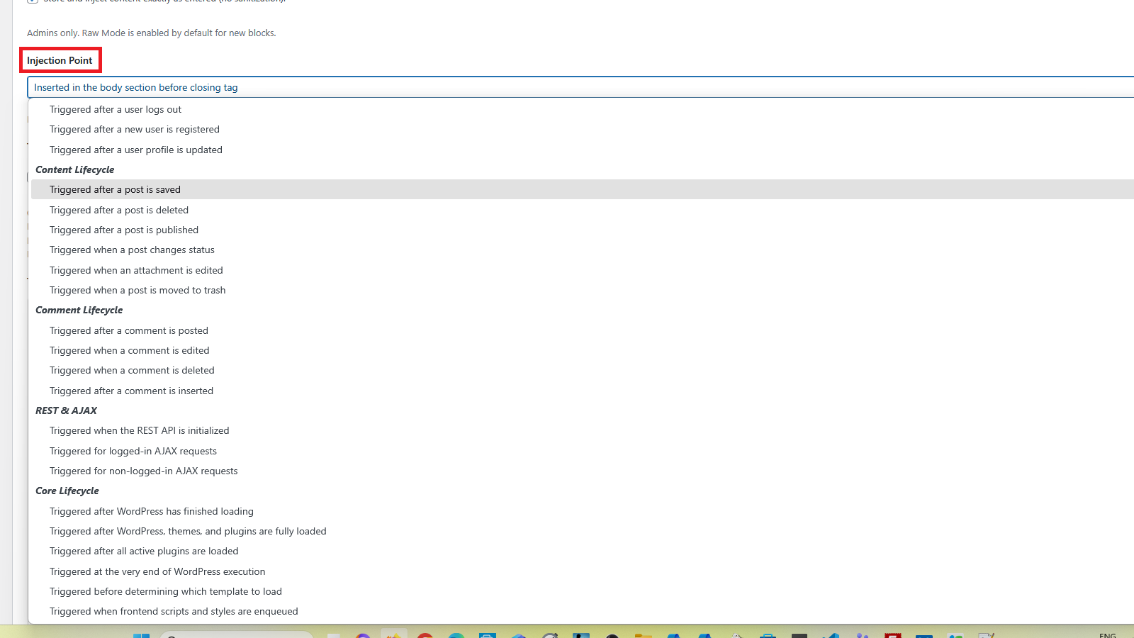 Block Hooks Reference (WordPress 6.8+)