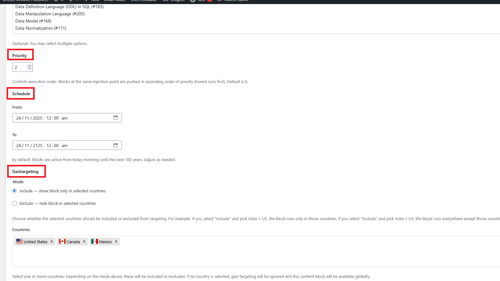 Injecting content anywhere on the theme from blocks UI - Injection Point