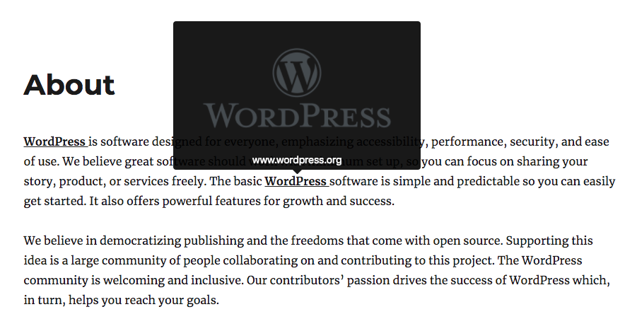 Front-end example