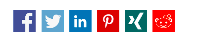 Social share button when width less than 480px