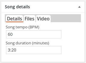 It's simple to add an author name to song that will be displayed in song list (set in the settings)