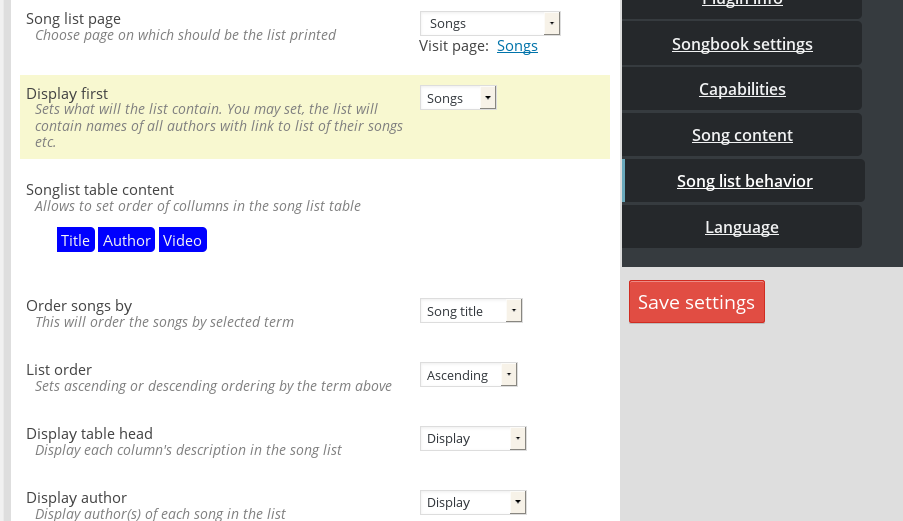 If anything is not OK you can visit settings page to make it better