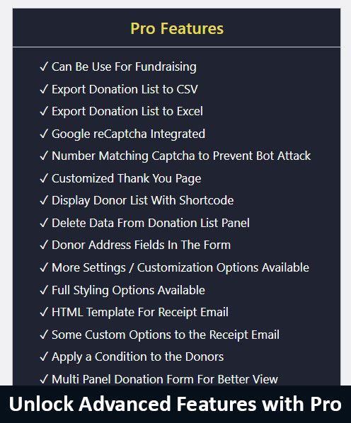 Unlock Advanced Features with Pro
