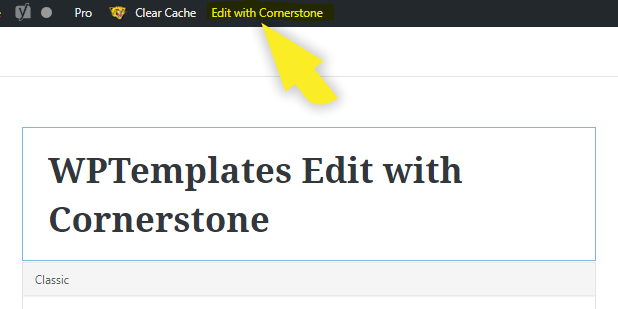 Button in Admin tab