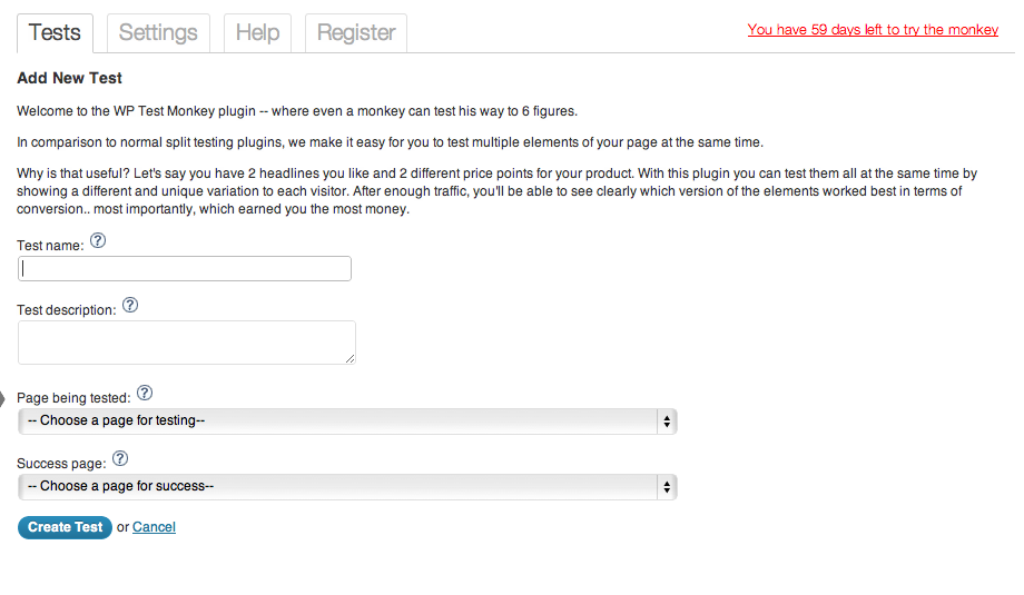 Add a new multivariate test