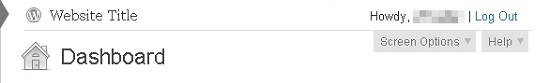 Admin Bar and Toolbar with "One Click Logout Barless" add-on Plugin ...