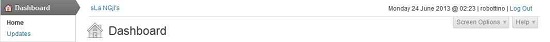 DashBoard with "WP Toolbar Removal": faster and user friendly ...