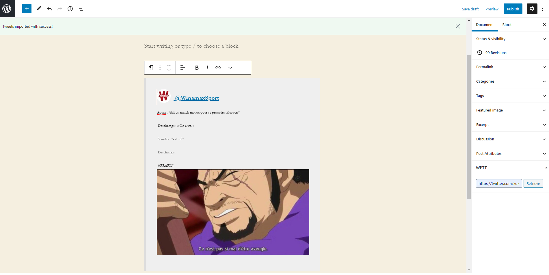 video (and gif) are embed too