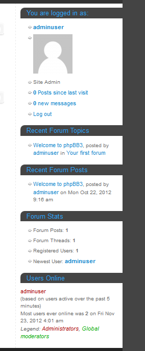Some WP-United widgets