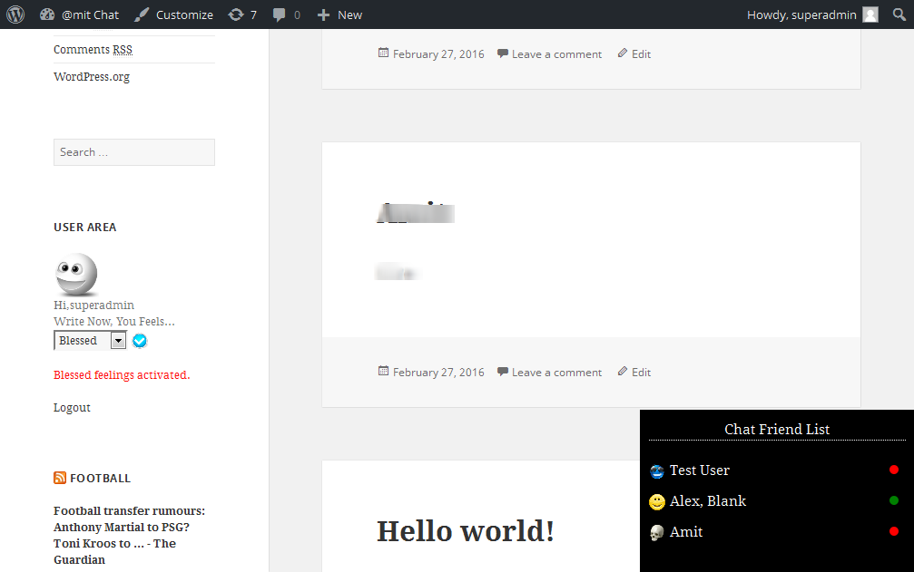 screenshot-5, front end screenshot