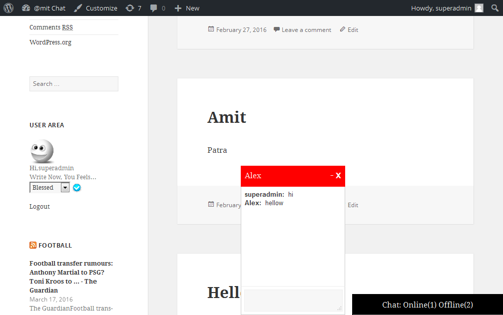screenshot-6, front end screenshot