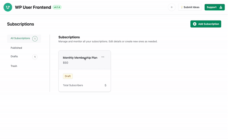 Customizable Form with Individual Post Settings